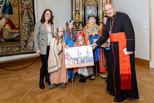 Sternsinger beim Kardinal / Erzdiözese Wien/ Schönlaub